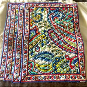 Authentic Vera Bradley placemats in Marina Paisley pattern